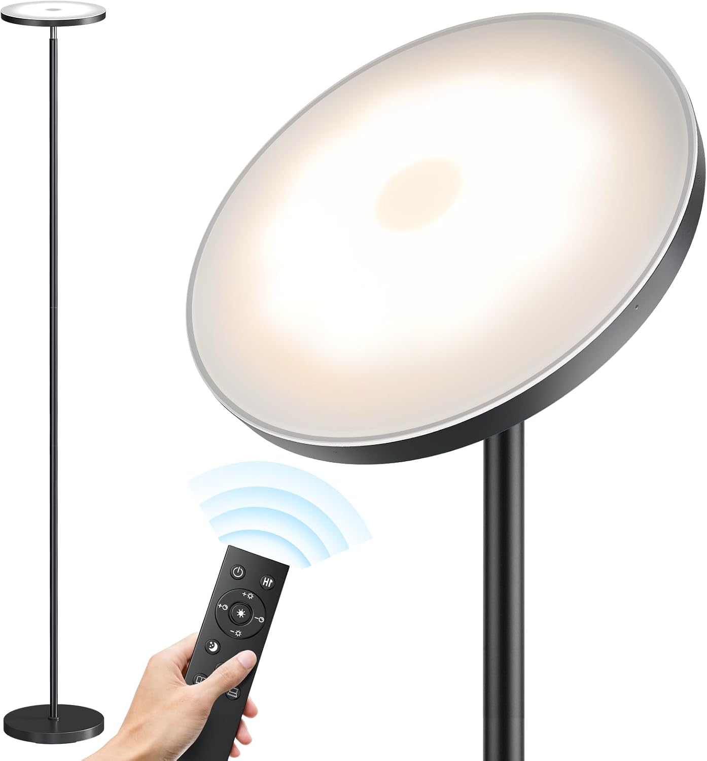 ✨ Modern LED Floor Lamp | Dimmable Standing Light with Remote Control for Living Room & Bedroom