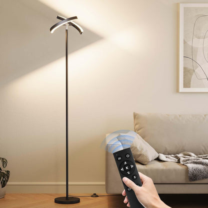 ✨ Modern LED Floor Lamp | Rotatable Dimmable Standing Light with Remote Control for Living Room & Bedroom