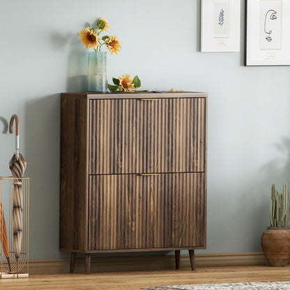 ✨ Modern Entryway Shoe Cabinet | Slim Hidden Storage Organizer with Flip Drawers for Stylish Home Spaces