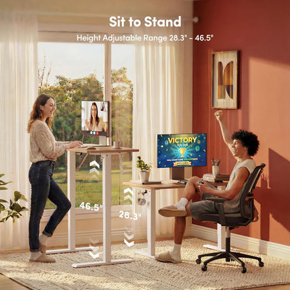 ⚡ Electric Standing Desk | Adjustable Height Ergonomic Computer Desk for Home Office & Gaming Setup